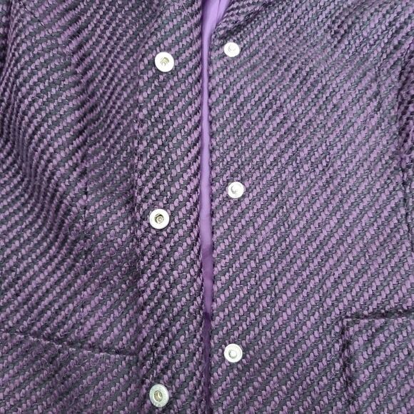 Vintage 90s Purple and Black Blazer Classic Career - Picture 7 of 15